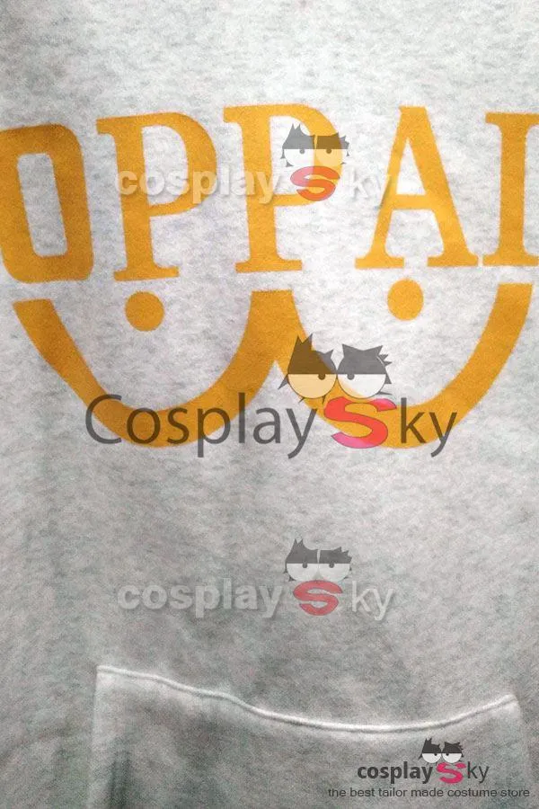 Hero Saitama Oppai Logo Hoodie Jacket Cosplay Costume