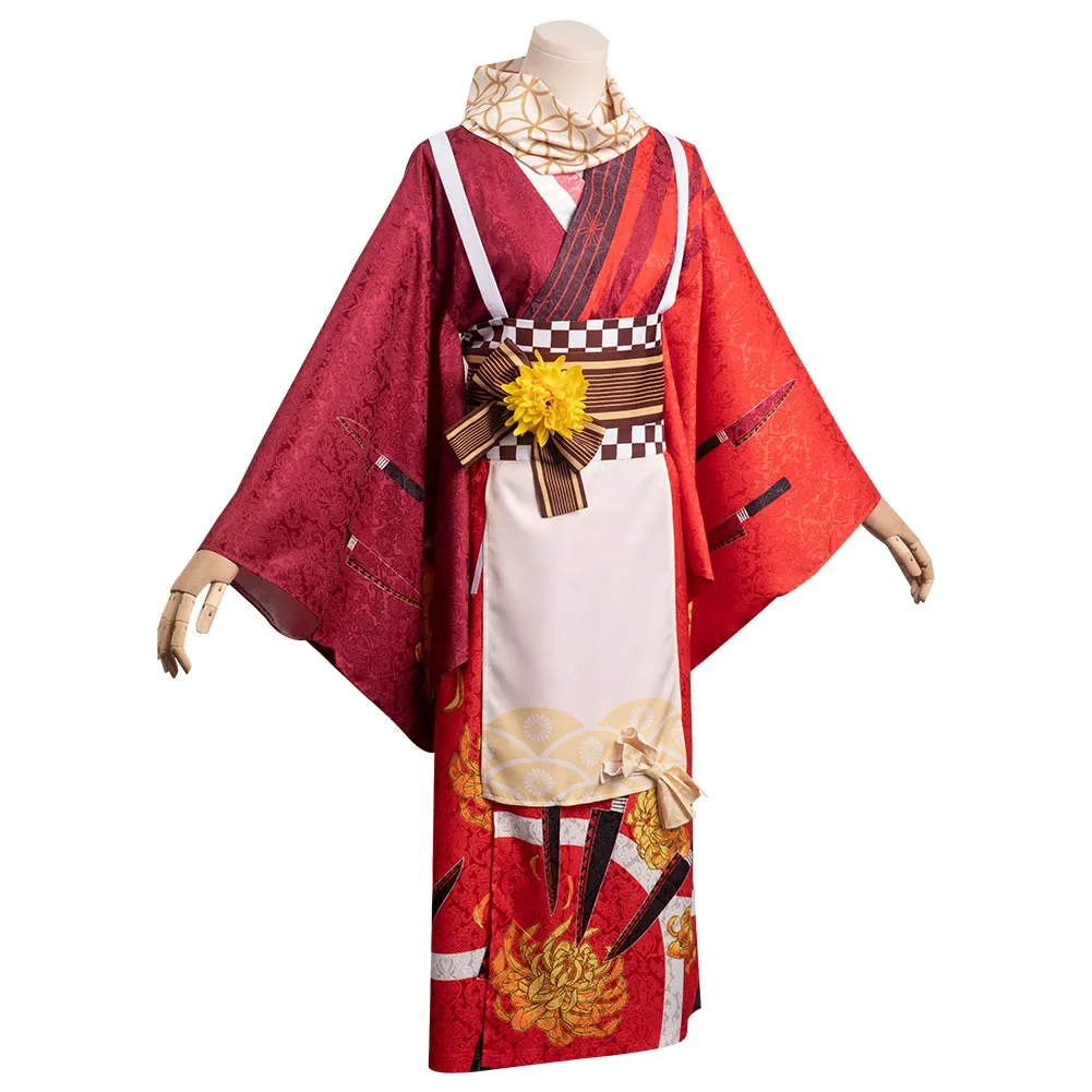 Higashiyama Kobeni Hyakkiyakou Cosplay Costume Outfits Halloween Carnival Party Disguise Suit Chainsaw Man kimono