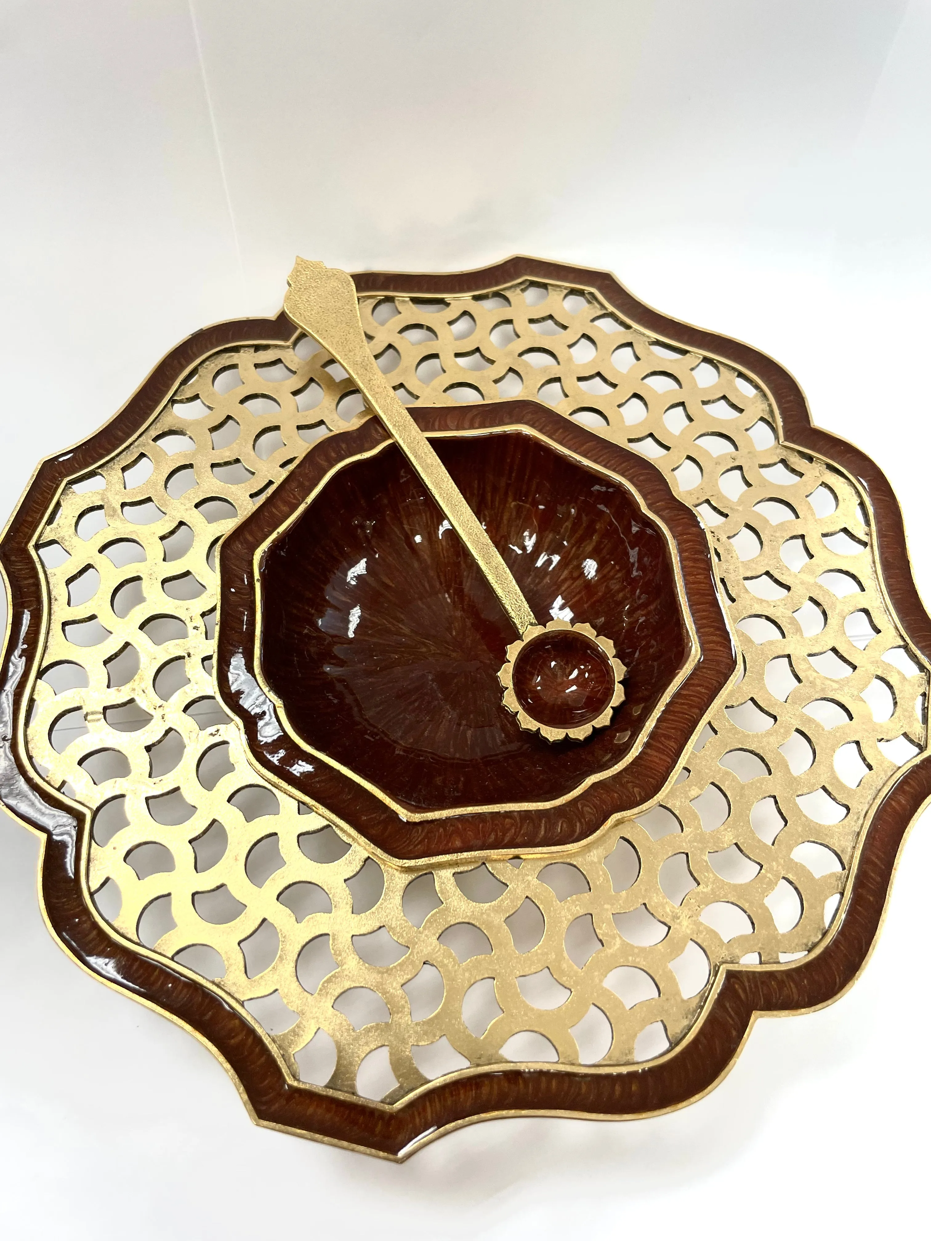High-end hand painted Marrakech honey dish #8000