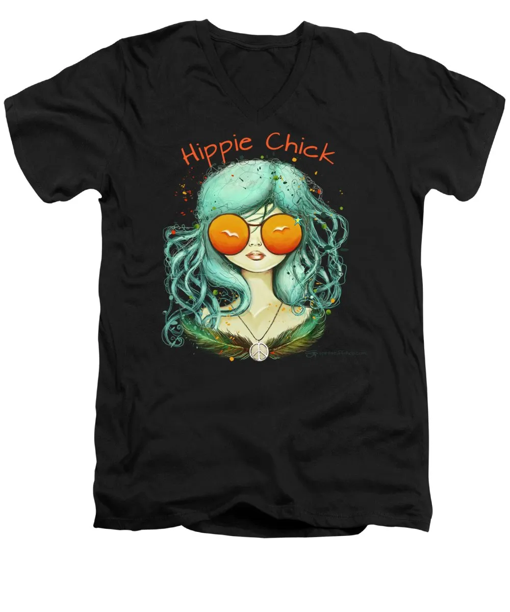 Hippie Chick - Men's V-Neck T-Shirt