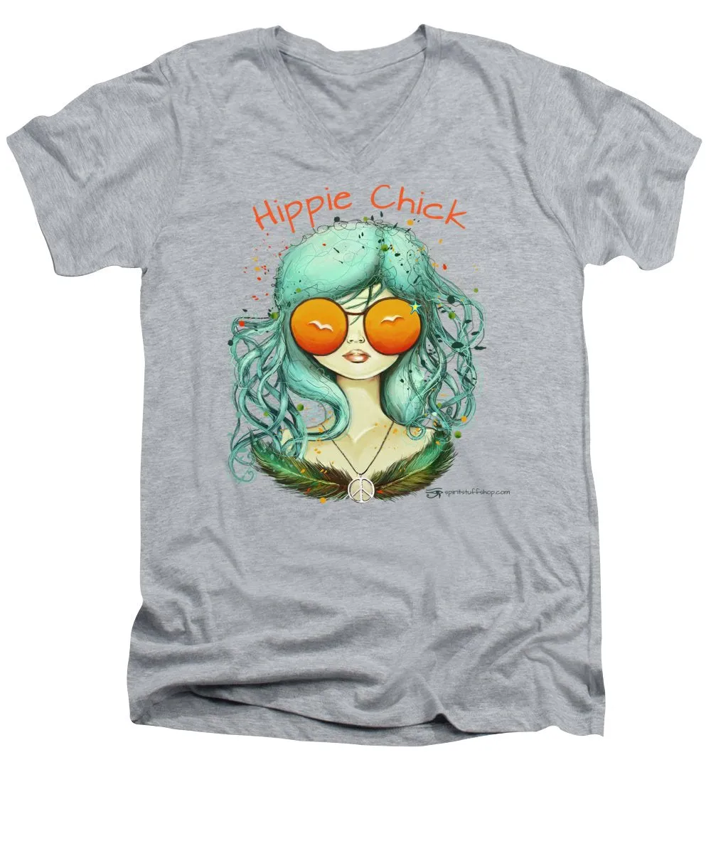 Hippie Chick - Men's V-Neck T-Shirt