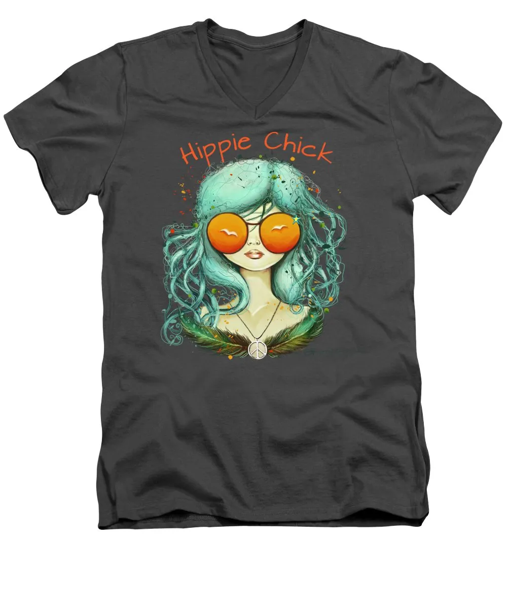 Hippie Chick - Men's V-Neck T-Shirt