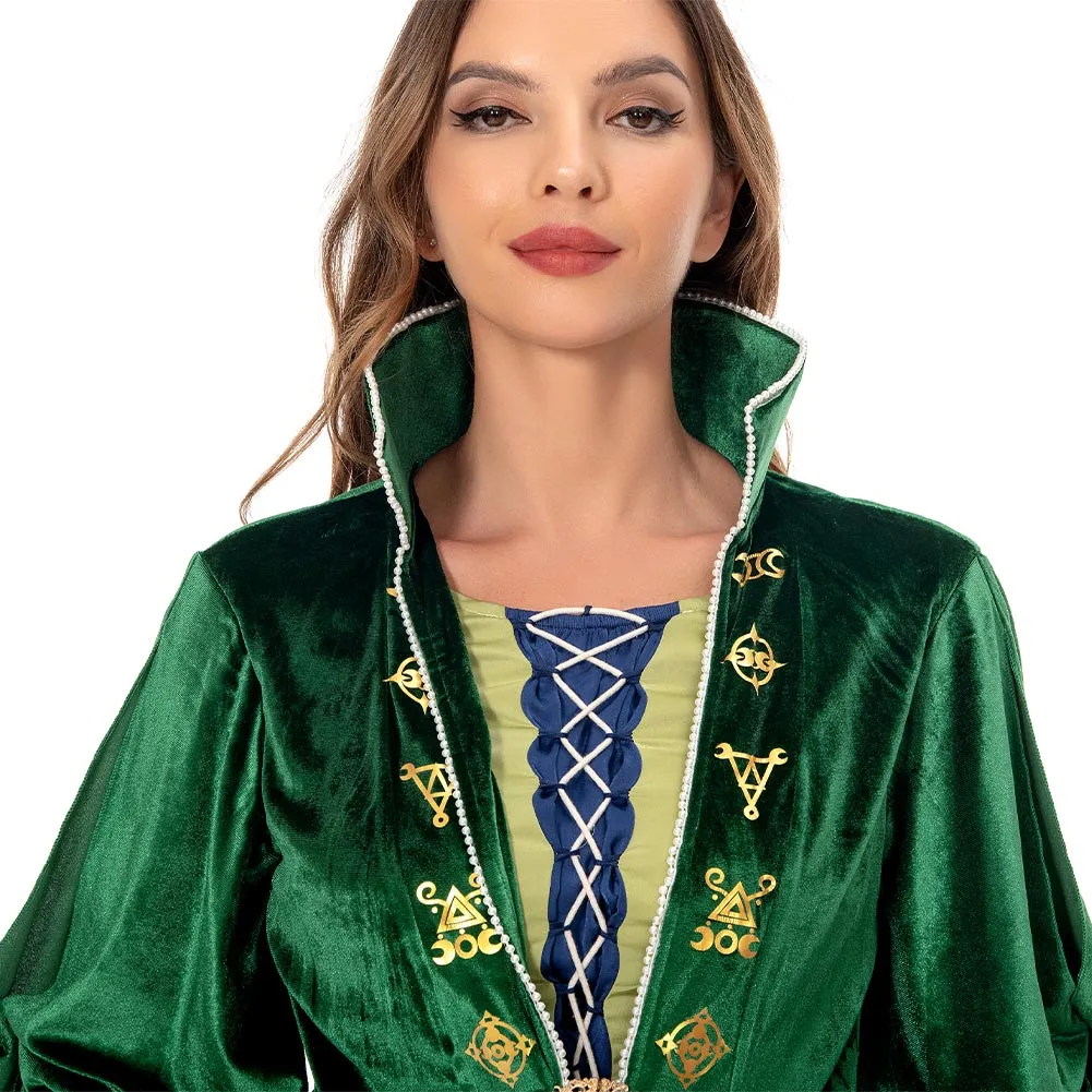 Hocus Pocus 2 Winifred Sanderson Cosplay Costume Dress Outfits Halloween Carnival Suit