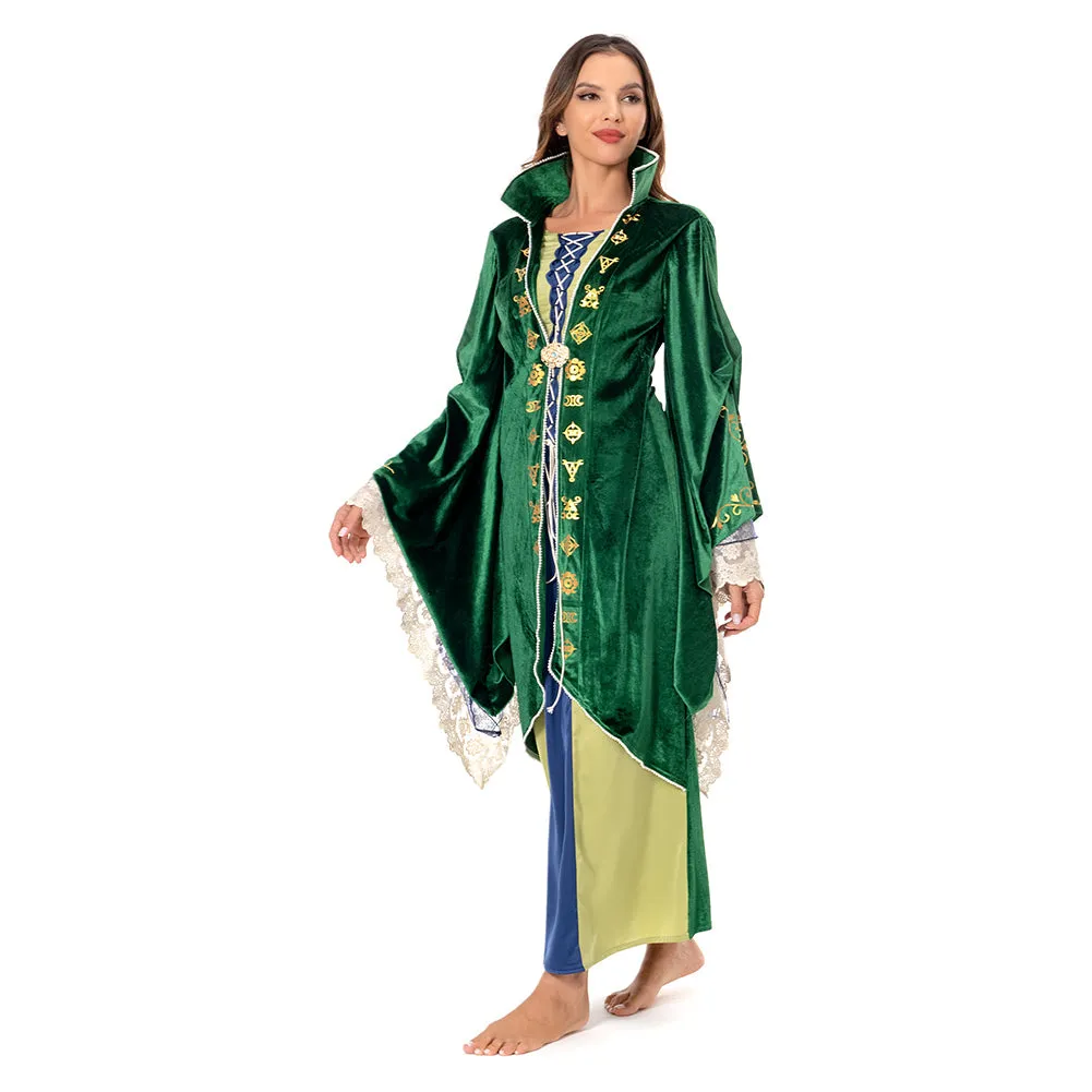 Hocus Pocus 2 Winifred Sanderson Cosplay Costume Dress Outfits Halloween Carnival Suit