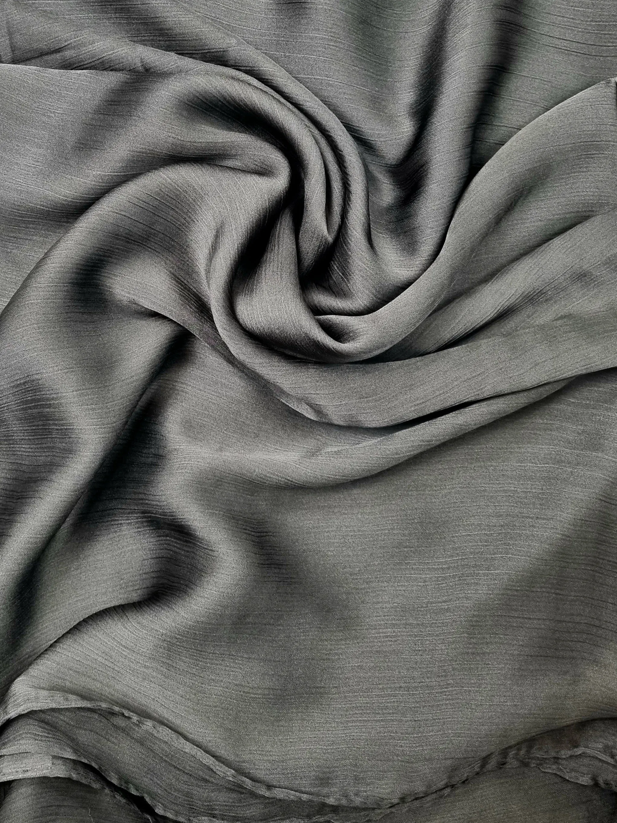 Honey Satin Hijab - Black