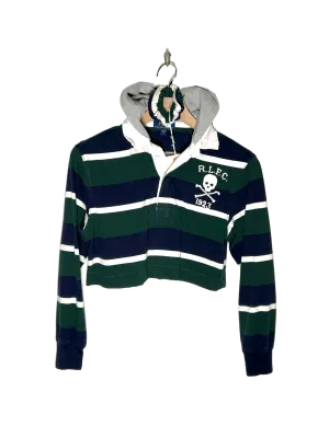 Hooded Ralph Lauren Crop Set Rugby Polo (XS/S)