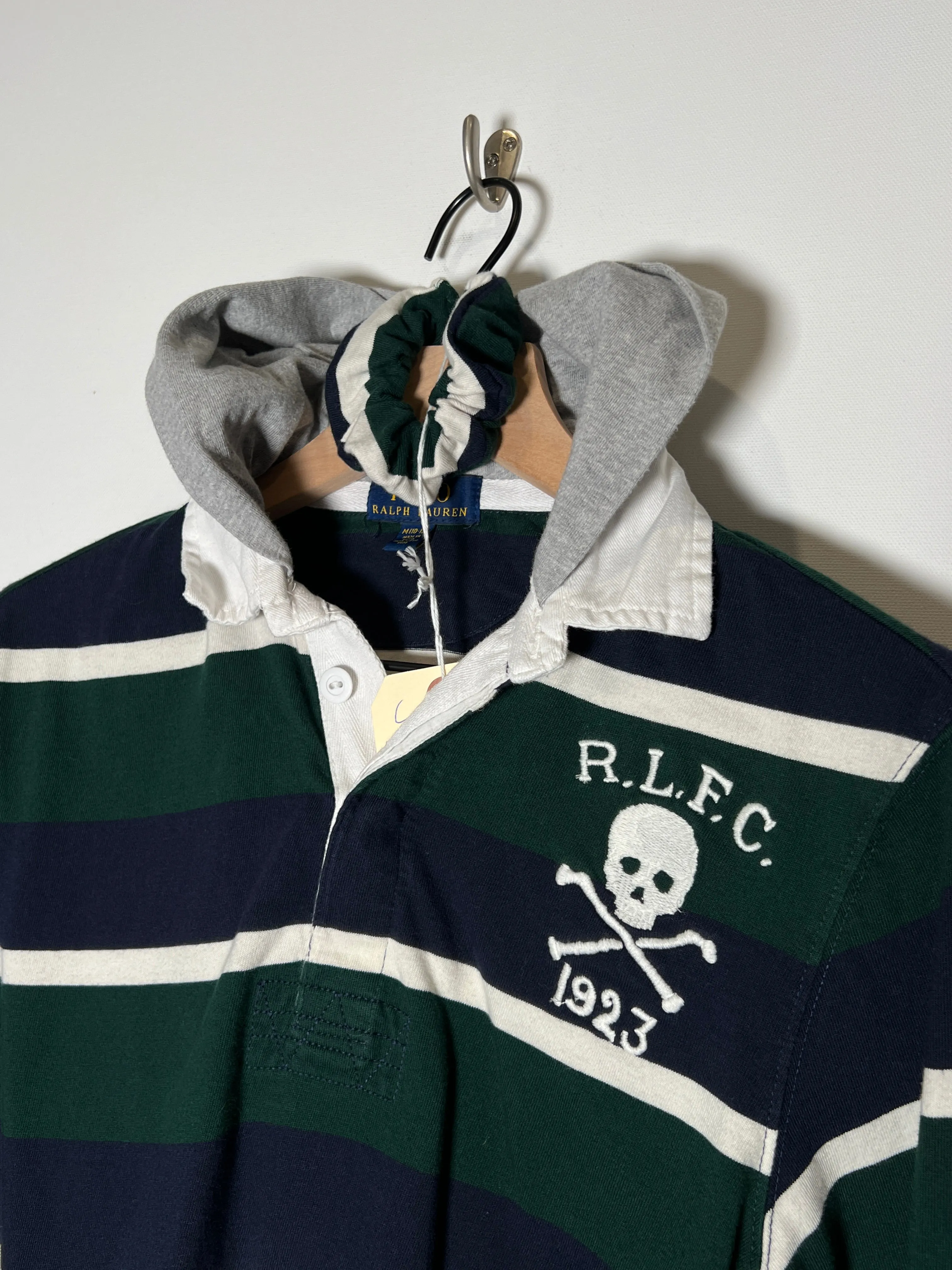 Hooded Ralph Lauren Crop Set Rugby Polo (XS/S)