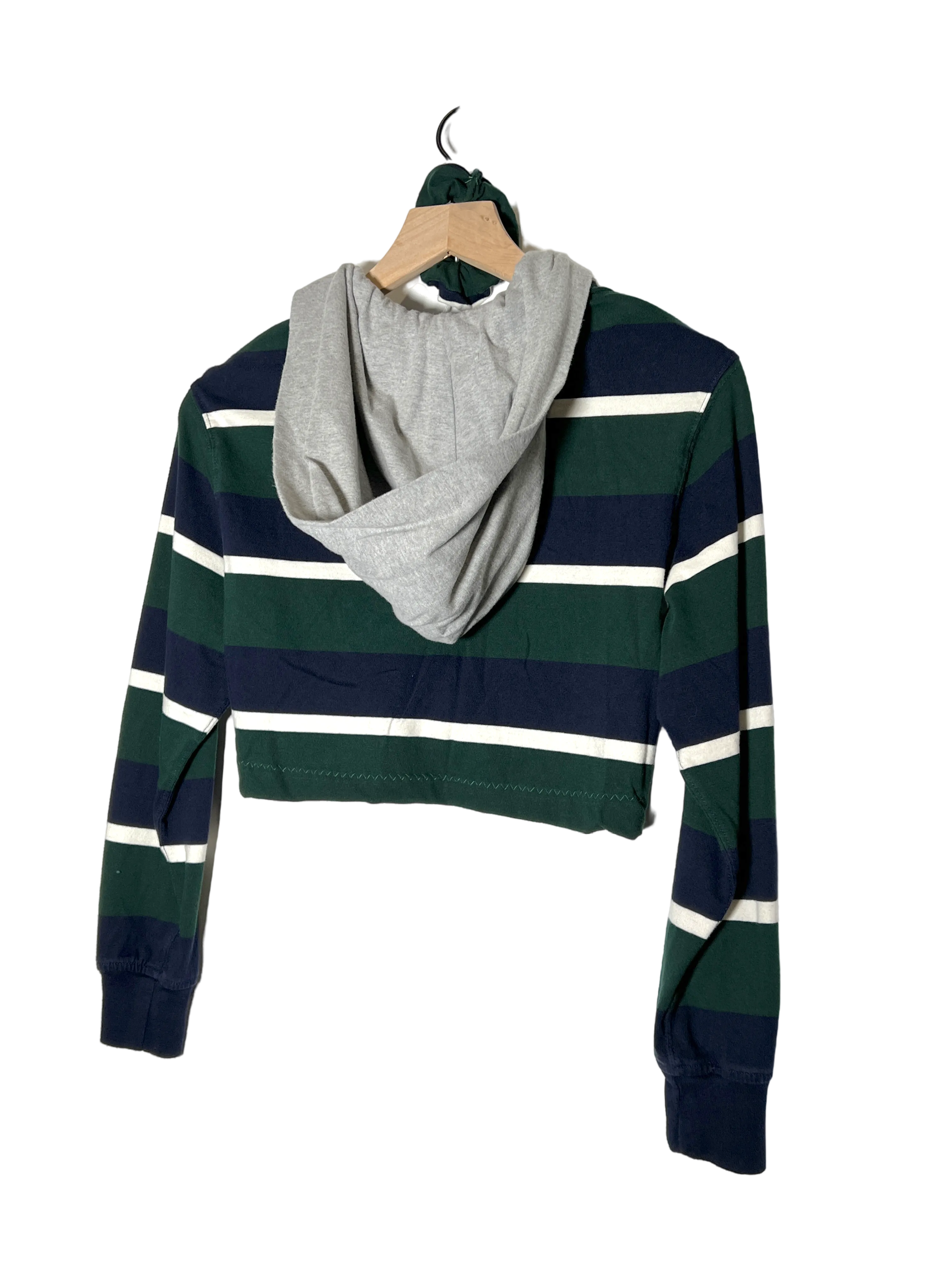 Hooded Ralph Lauren Crop Set Rugby Polo (XS/S)