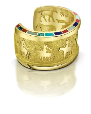 Horse & Warrior Cuff Bracelet