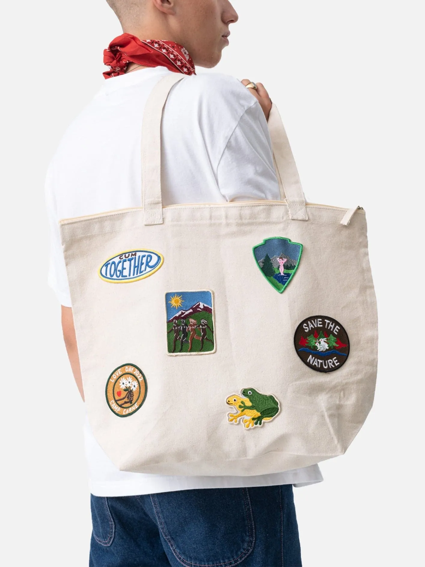 Hot Summer Memories Tote Bag - Beige