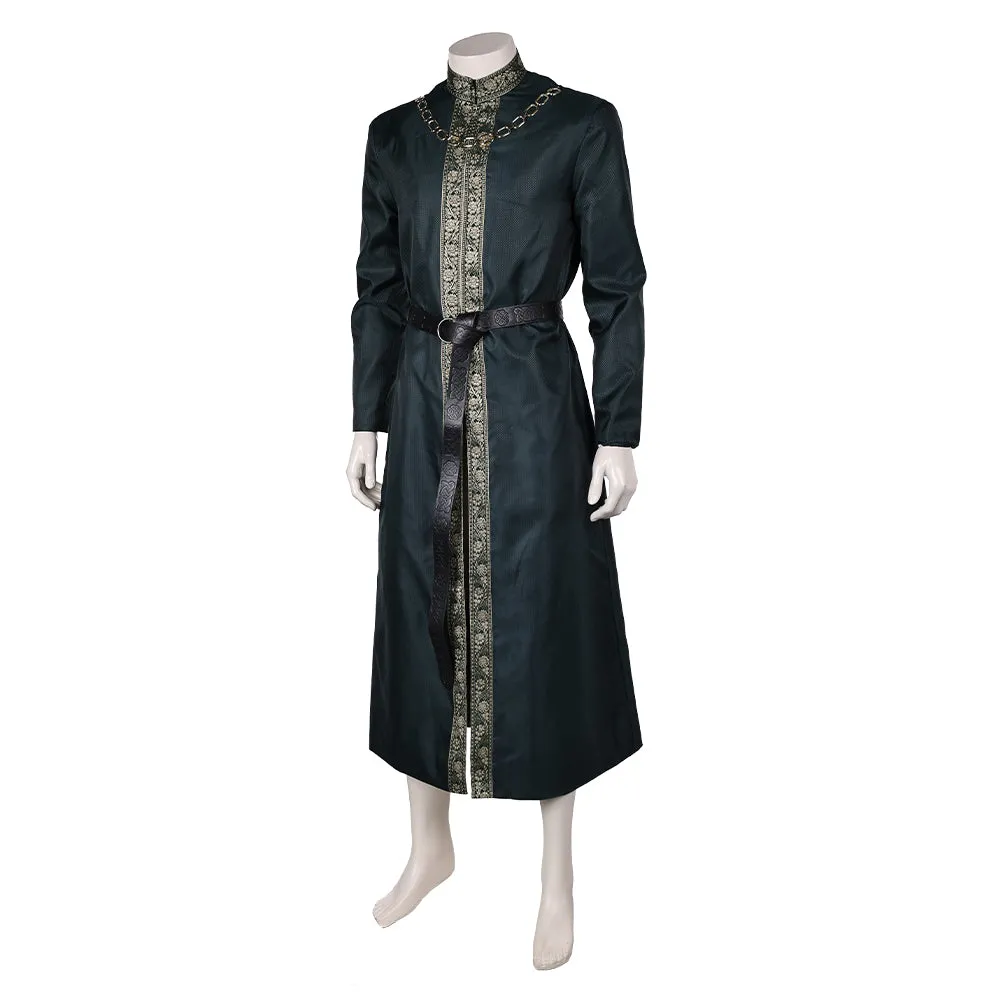 House of the Dragon 2 King Aegon Targaryen Court Robe Clothes Cosplay Costume Outfits