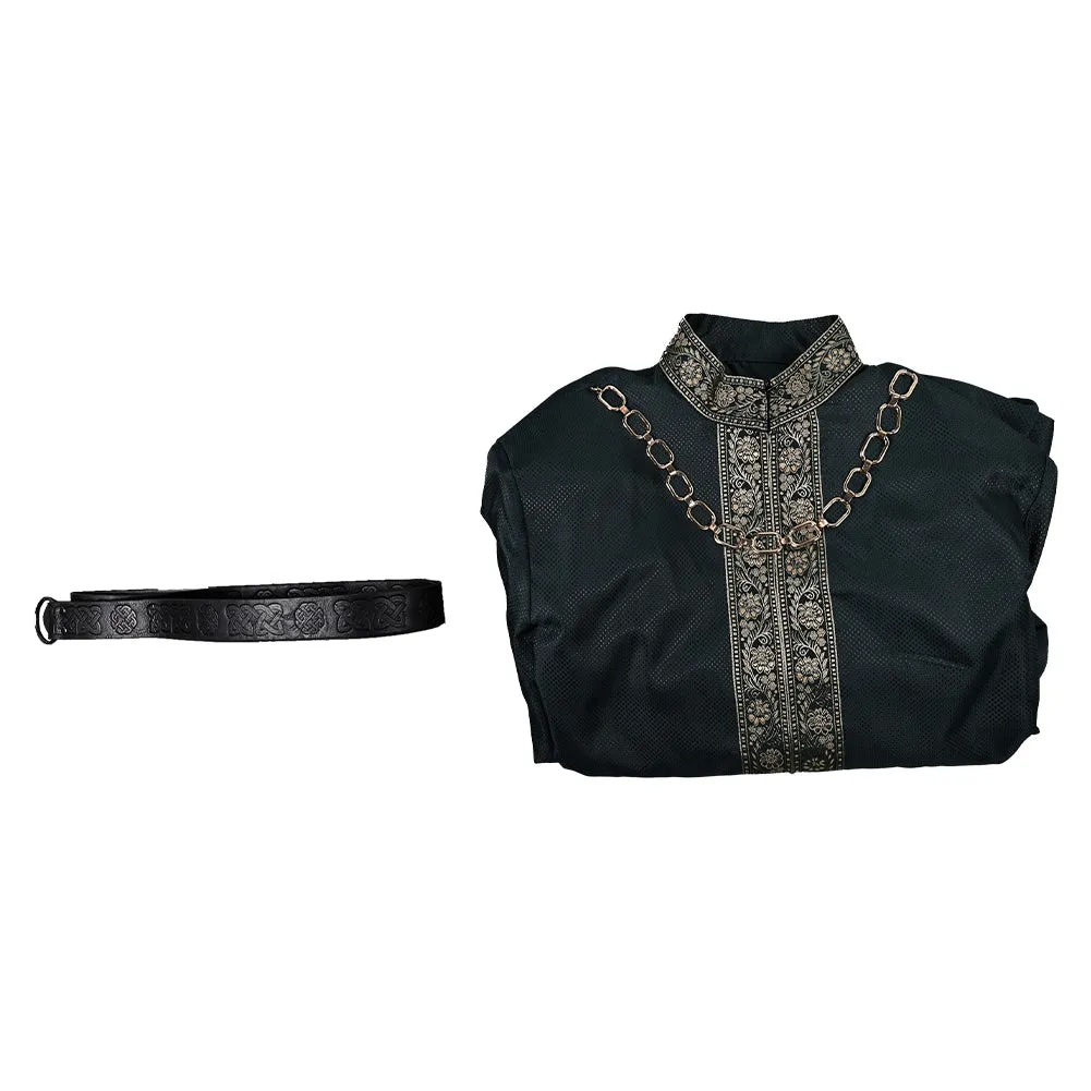 House of the Dragon 2 King Aegon Targaryen Court Robe Clothes Cosplay Costume Outfits