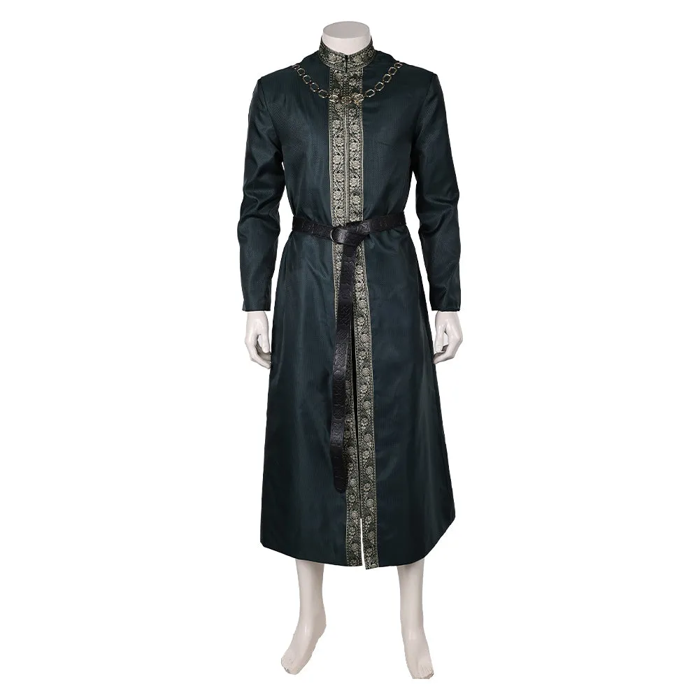 House of the Dragon 2 King Aegon Targaryen Court Robe Clothes Cosplay Costume Outfits