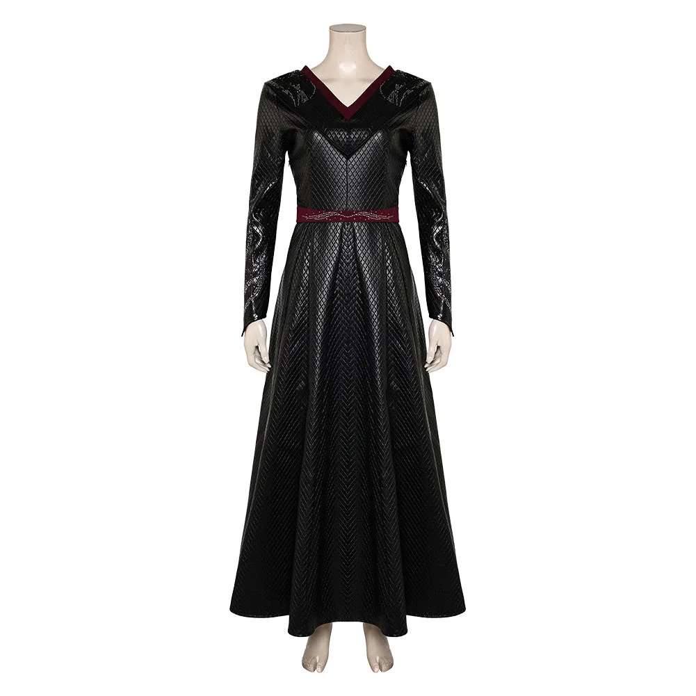 House of the Dragon Rhaenys Targaryen Black Dress Cosplay Costume Outfits