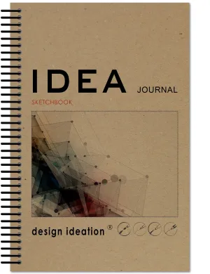 IDEA Journal Sketchbook. Spiral Bound. Journal Style. Multi-Media. (5.5" x 8.5") SB-50100-LS