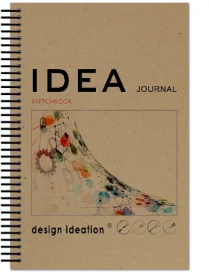 IDEA Journal Sketchbook. Spiral Bound. Journal Style. Multi-Media. (5.5" x 8.5") SB-50100-LS