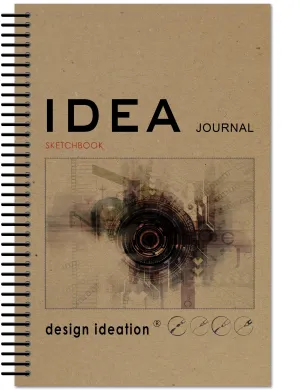IDEA Journal Sketchbook. Spiral Bound. Journal Style. Multi-Media. (5.5" x 8.5") SB-50100-LS