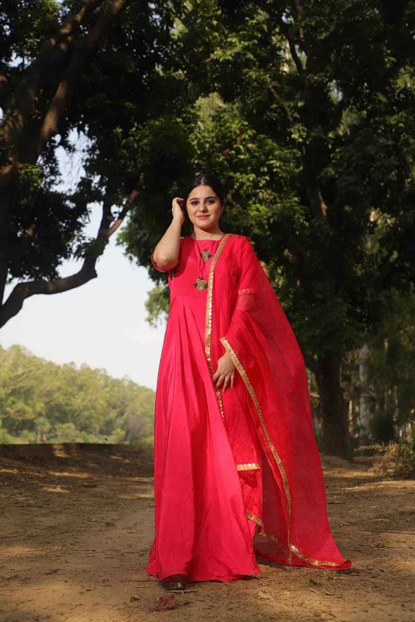 Indo-western Georgette Gown