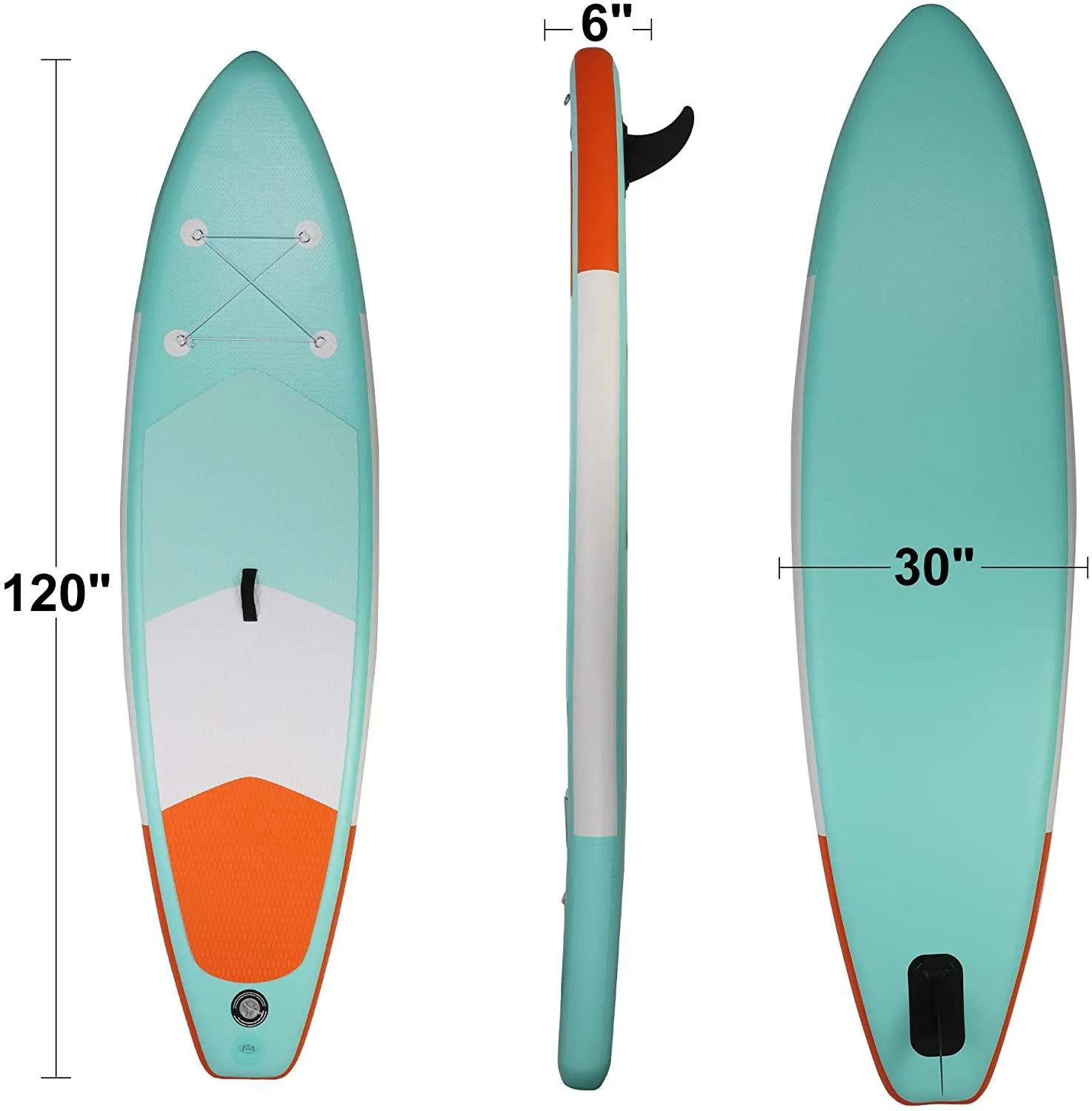 Inflatable Stand Up Paddle Board W SUP Accessories & Backpack Leash Double Action Hand Pump Repair Kit for Youth & Adult