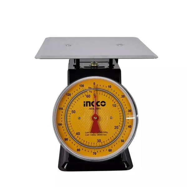 Ingco 150KG Spring Weighing Scale with Stainless Steel Bowl – HESA51501
