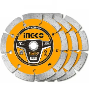 Ingco 3-Pieces 9" Dry Diamond Disc Set – DMD0123023