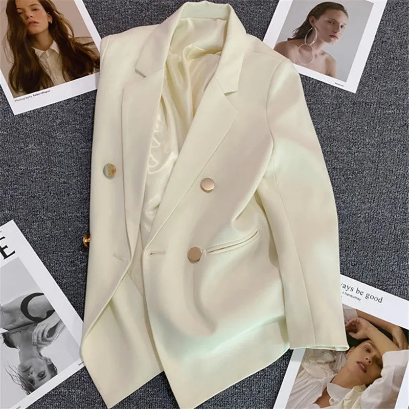 INSTOCK-Korean style high-end temperament popular suit for women.