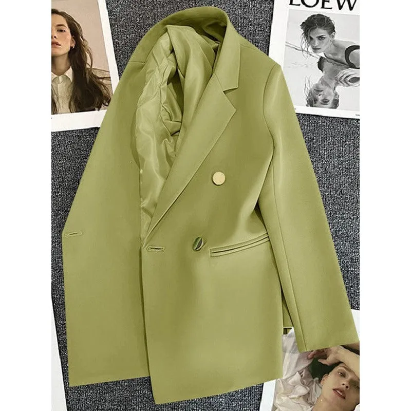 INSTOCK-Korean style high-end temperament popular suit for women.