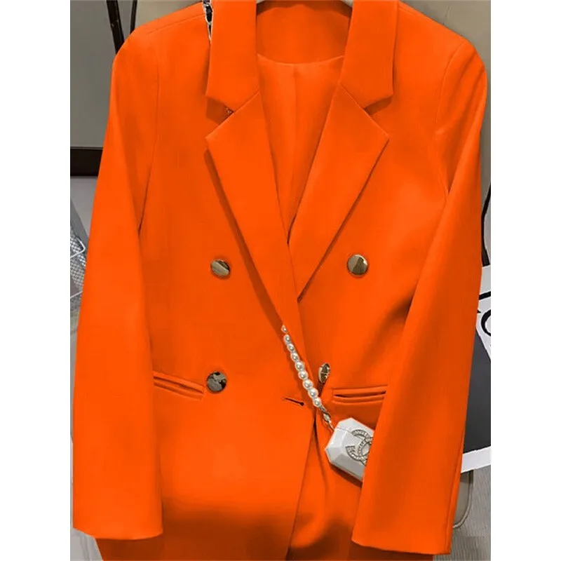INSTOCK-Korean style high-end temperament popular suit for women.