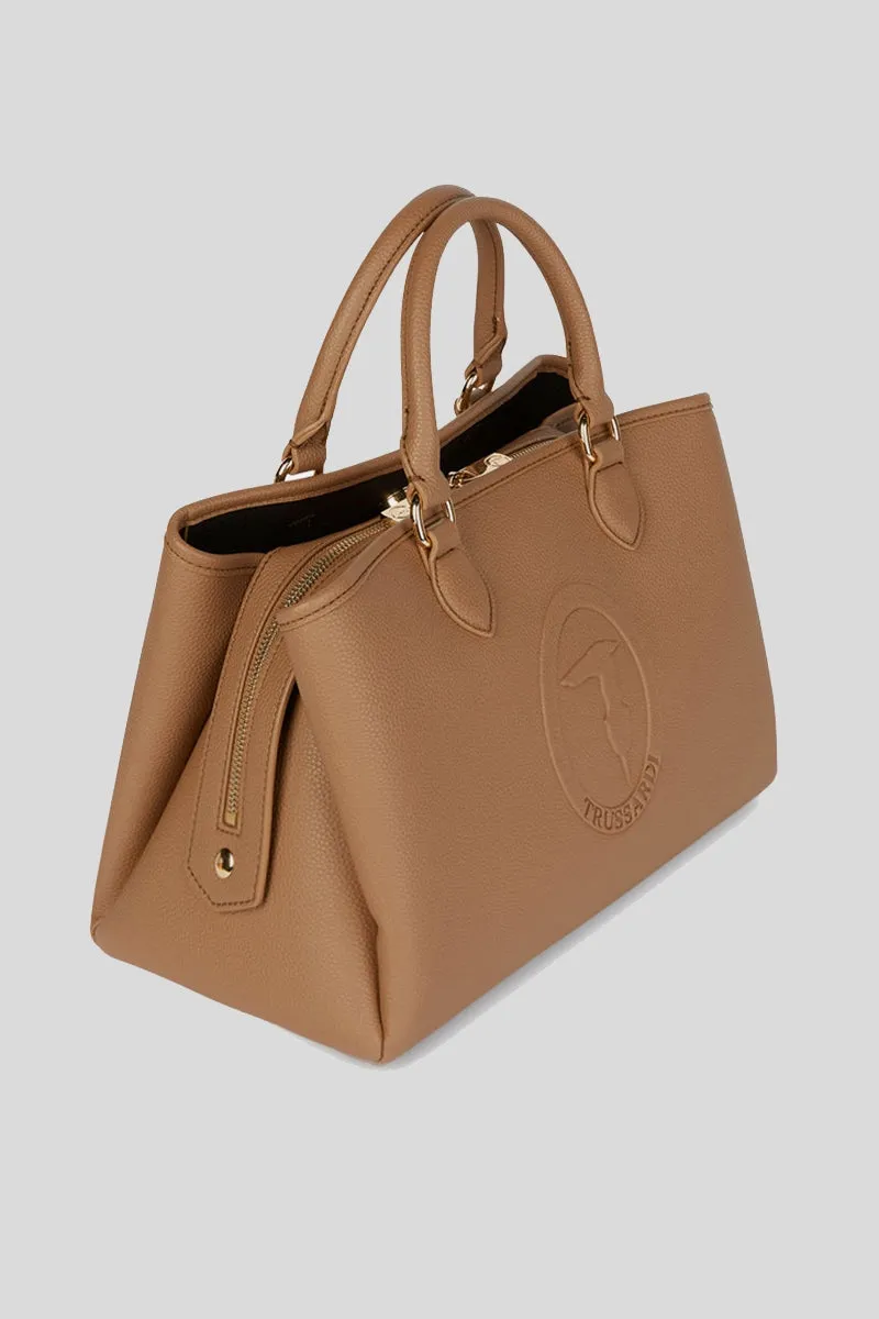 Iris Tote MD Stampa Cervo - Sepia Tint