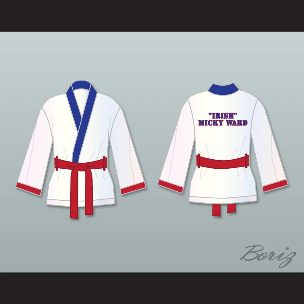 'Irish' Micky Ward White Satin Half Boxing Robe