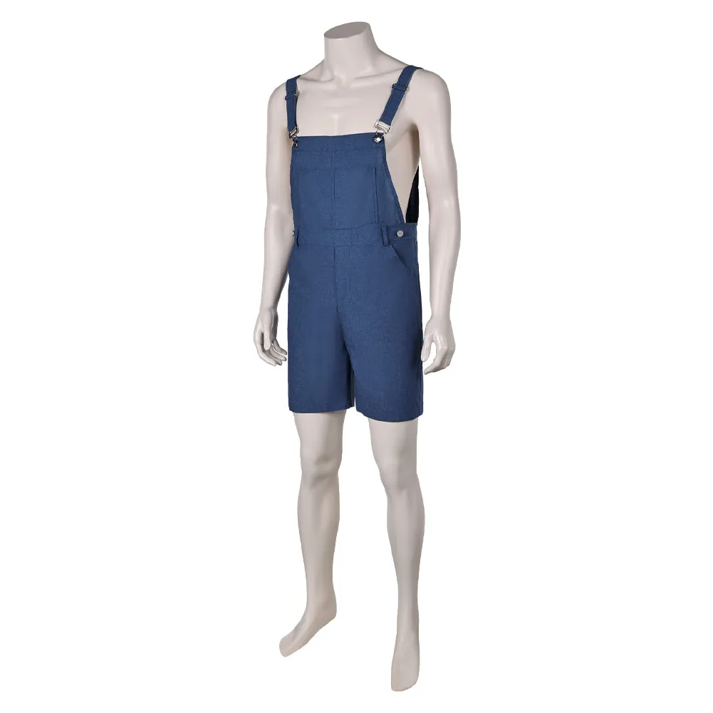 Isekai Suicide Squad King Shark Blue Overall Pants Cosplay Costume Outfits Halloween Carnival Suit