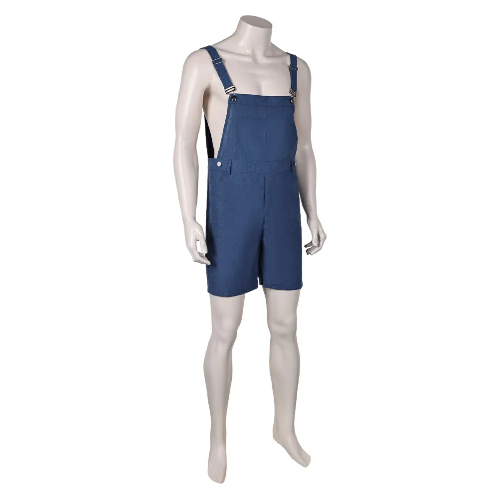 Isekai Suicide Squad King Shark Blue Overall Pants Cosplay Costume Outfits Halloween Carnival Suit