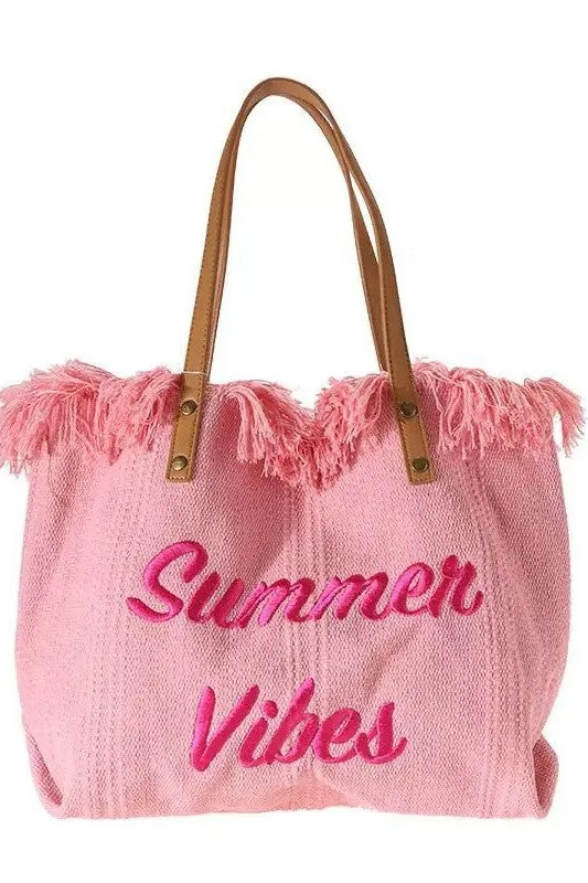 It's a Vibe- Summer Vibes Beach Tote