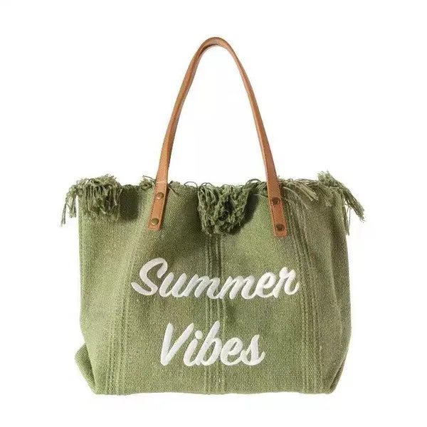 It's a Vibe- Summer Vibes Beach Tote