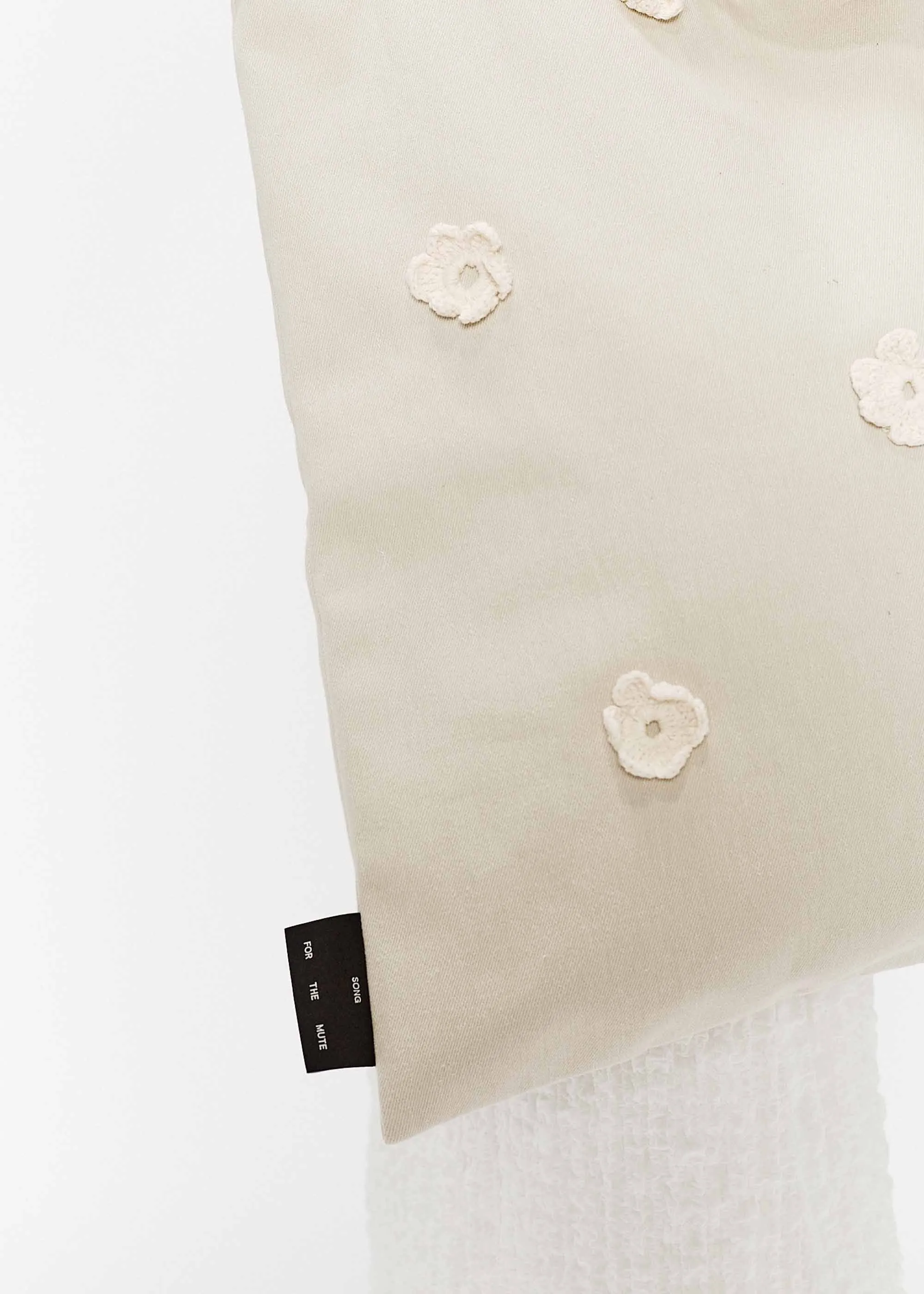 Ivory Crochet Tote Bag
