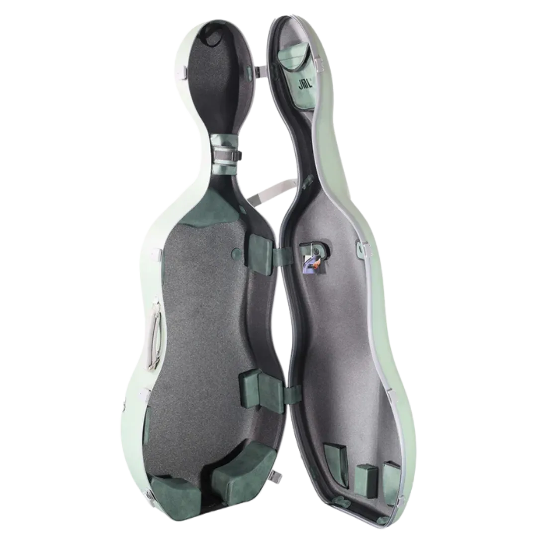 JML CL6 Carbon Fibre 2.9 Cello Case Garden Green 4/4
