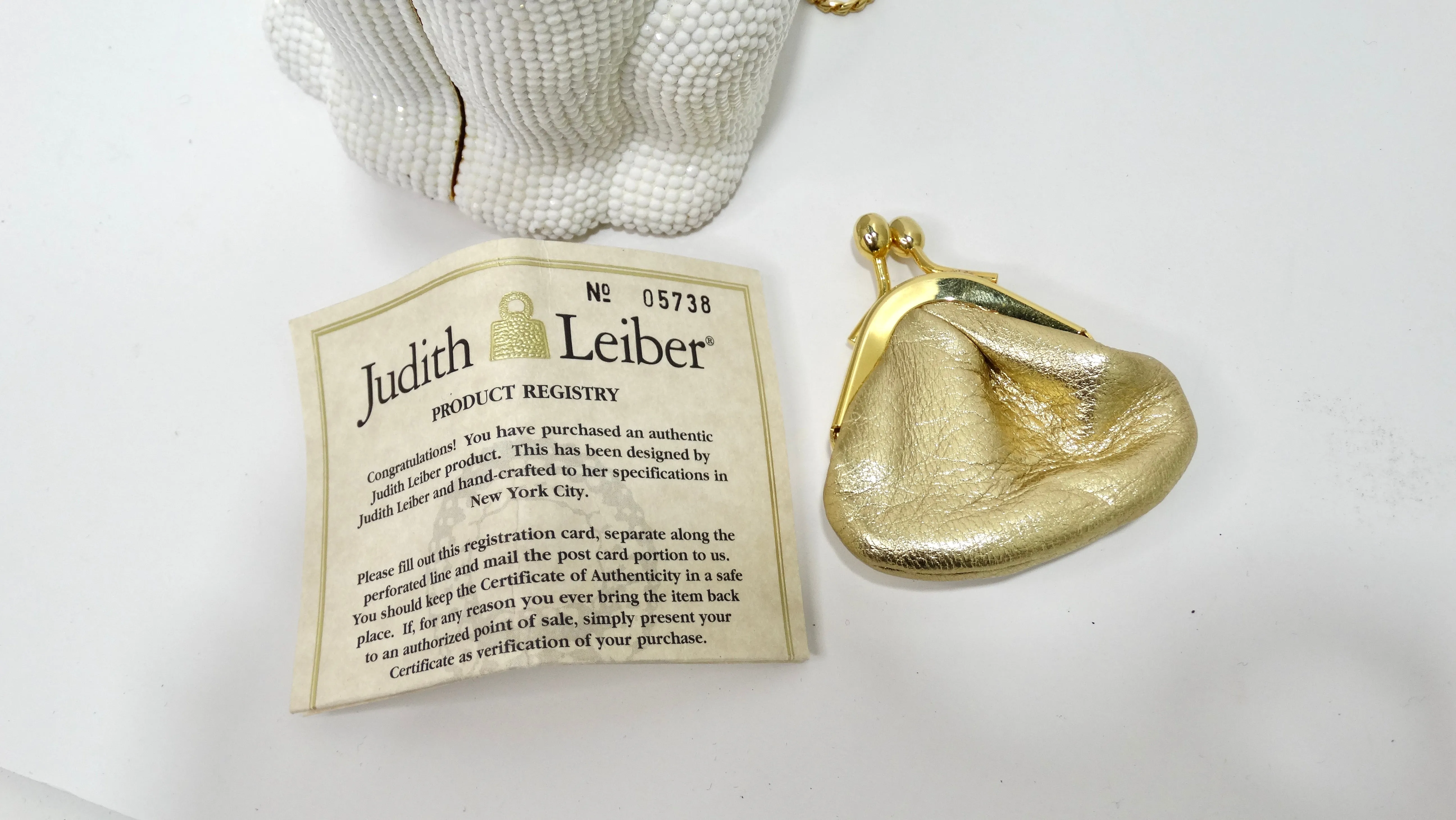 Judith Leiber Polar Bear Minaudière