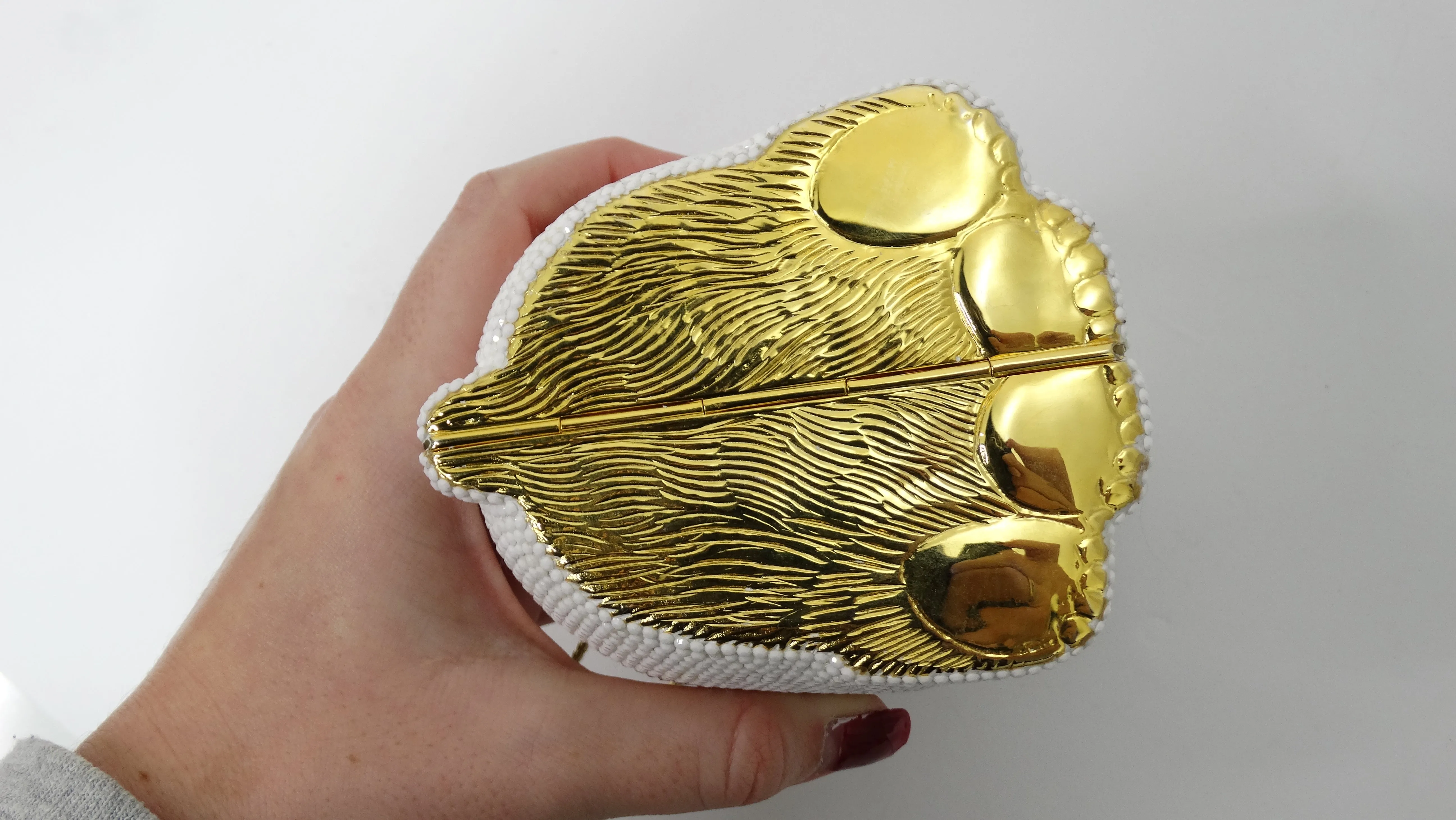 Judith Leiber Polar Bear Minaudière