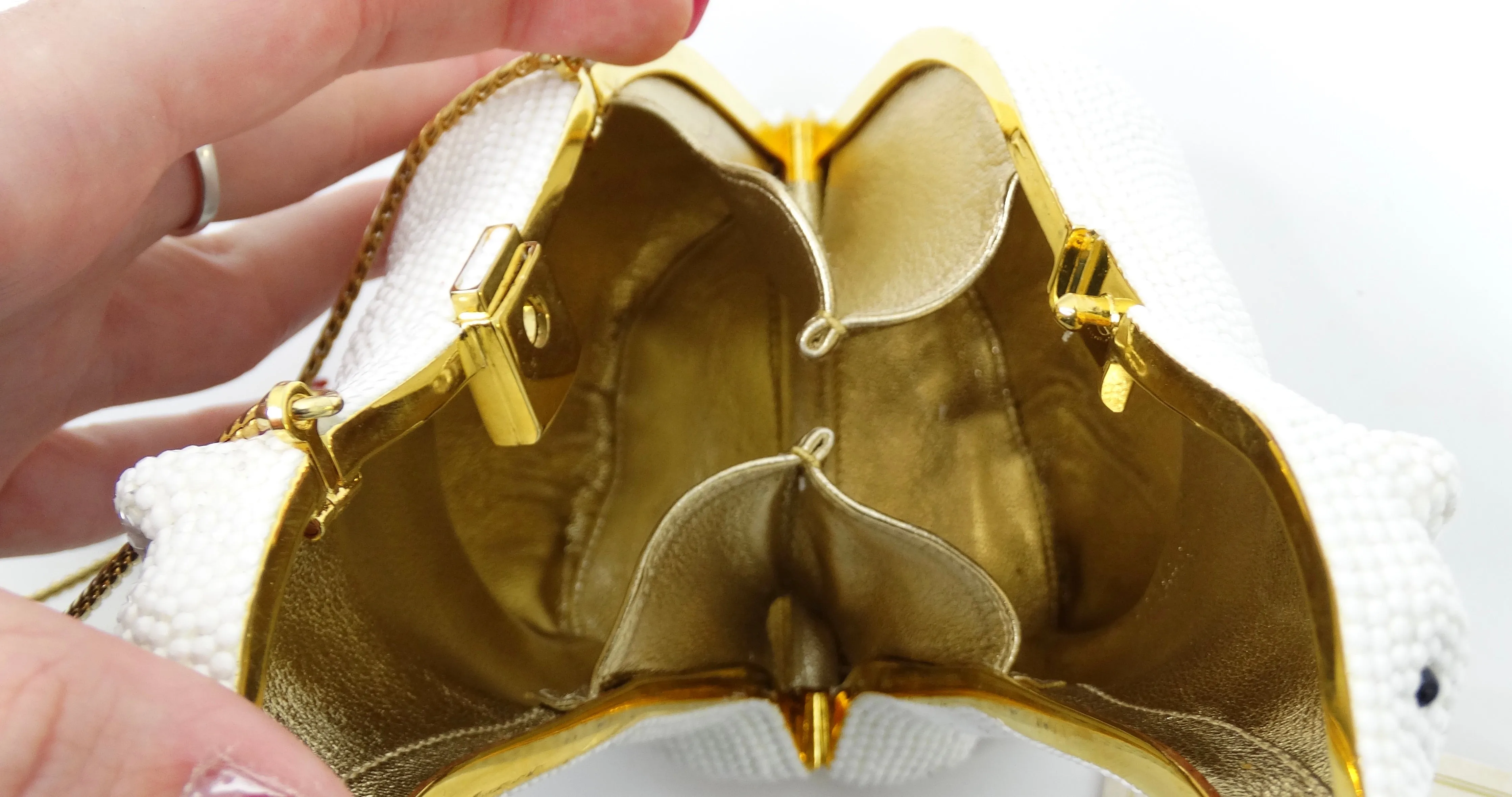 Judith Leiber Polar Bear Minaudière