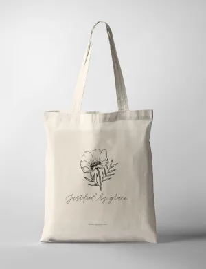 Justified By Grace {Tote Bag}