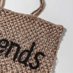 Jute handmade Weekends Beach Bag