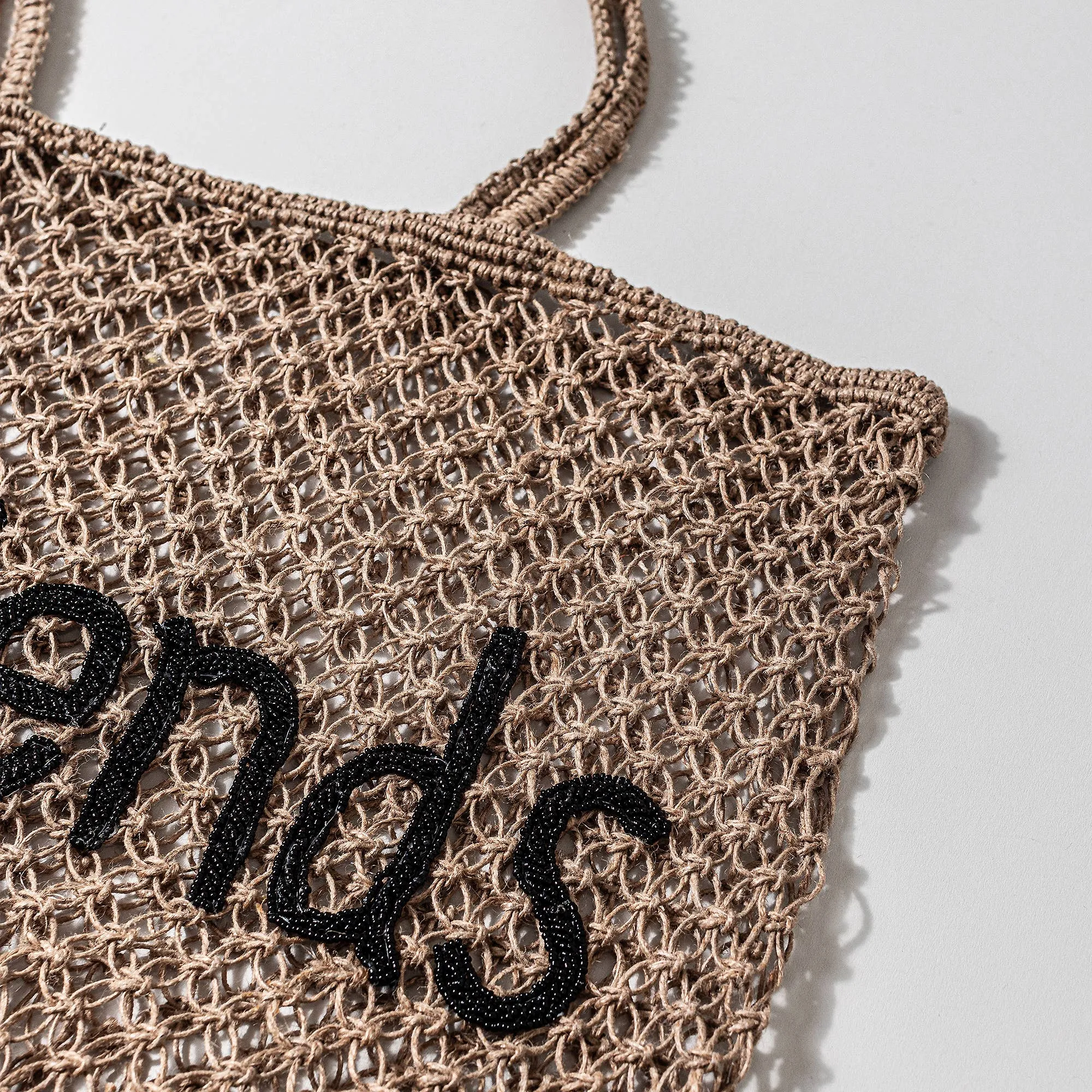 Jute handmade Weekends Beach Bag