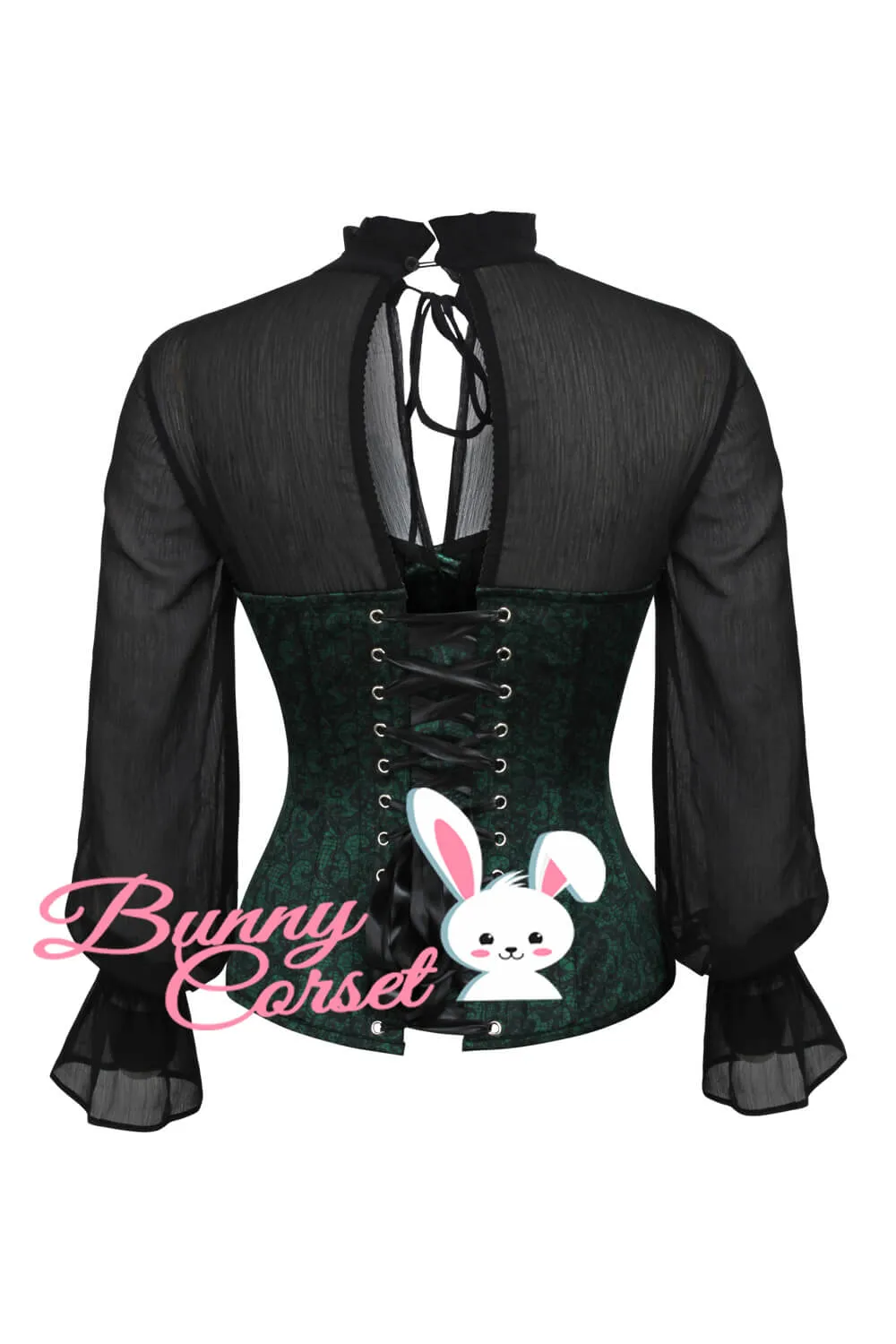 Kahnay Green Overbust Corset