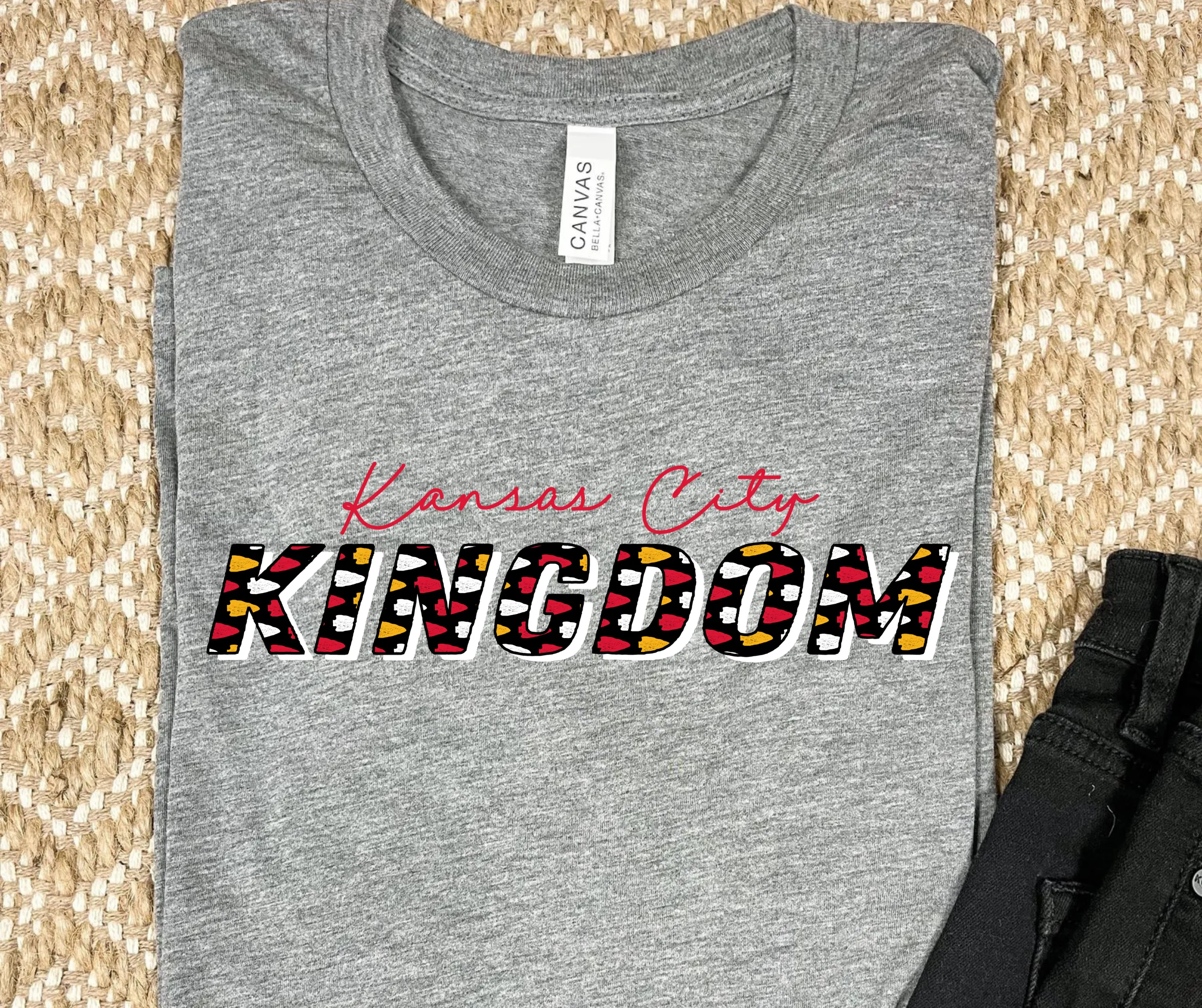 Kansas City Kingdom Arrowhead Pattern Graphic Tee