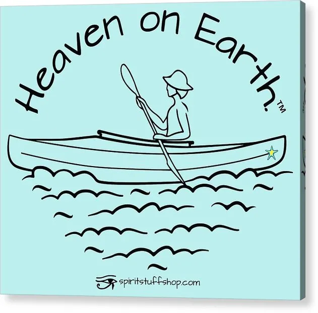 Kayaker Heaven On Earth - Acrylic Print