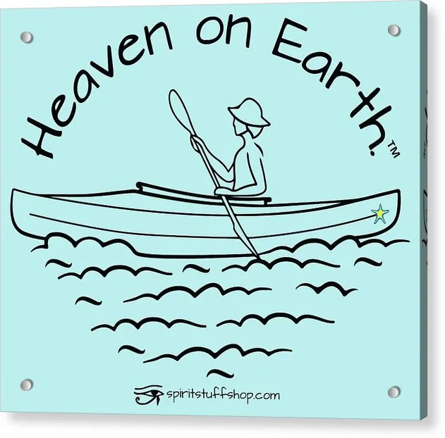 Kayaker Heaven On Earth - Acrylic Print