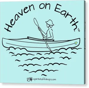 Kayaker Heaven On Earth - Acrylic Print