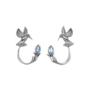 Keith Jack Sterling Silver Humming Bird Studs with Earring Jackets