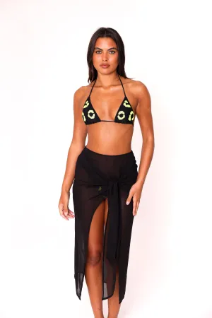 Knot front beach skirt