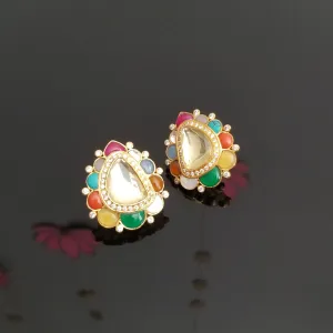 Kundan Premium Navratna Studs BT20